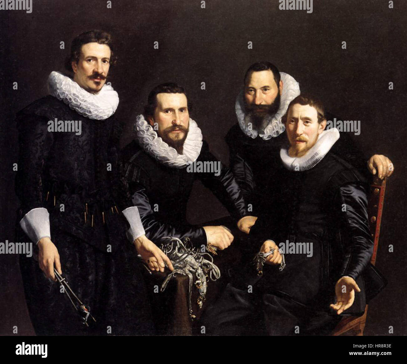 Syndics di Amsterdam 1627 da Thomas De Keyser Foto Stock