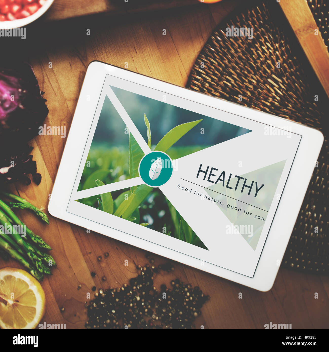 Il cibo fresco stile di vita sano Organic Foto Stock