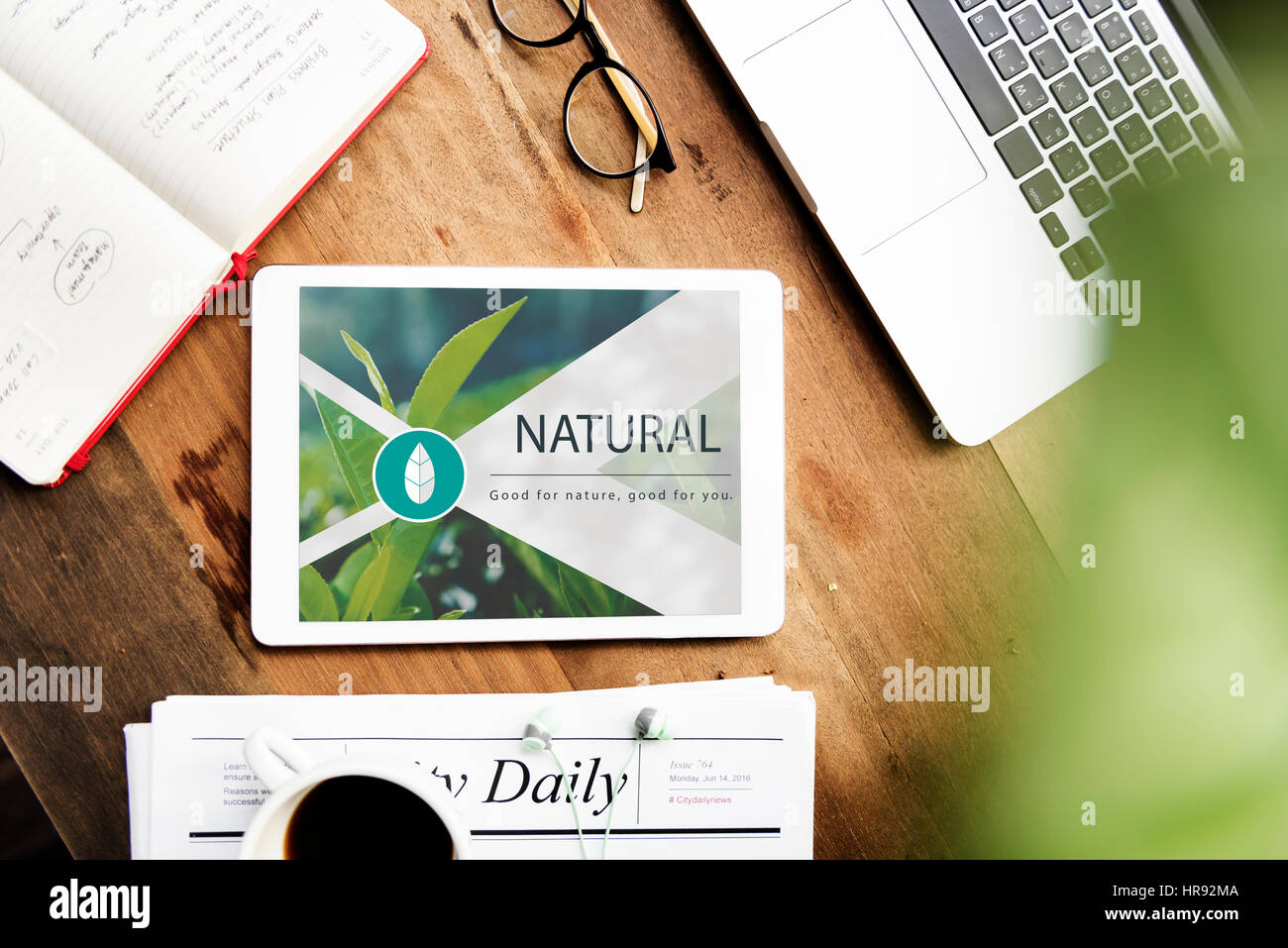 Il cibo fresco stile di vita sano Organic Foto Stock