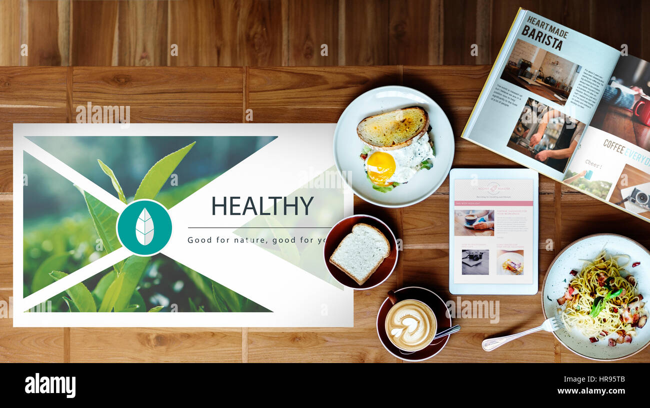 Il cibo fresco stile di vita sano Organic Foto Stock