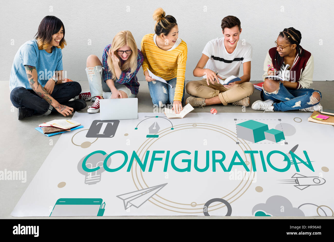 Contenuto creativo configurazione Design creativo Foto Stock