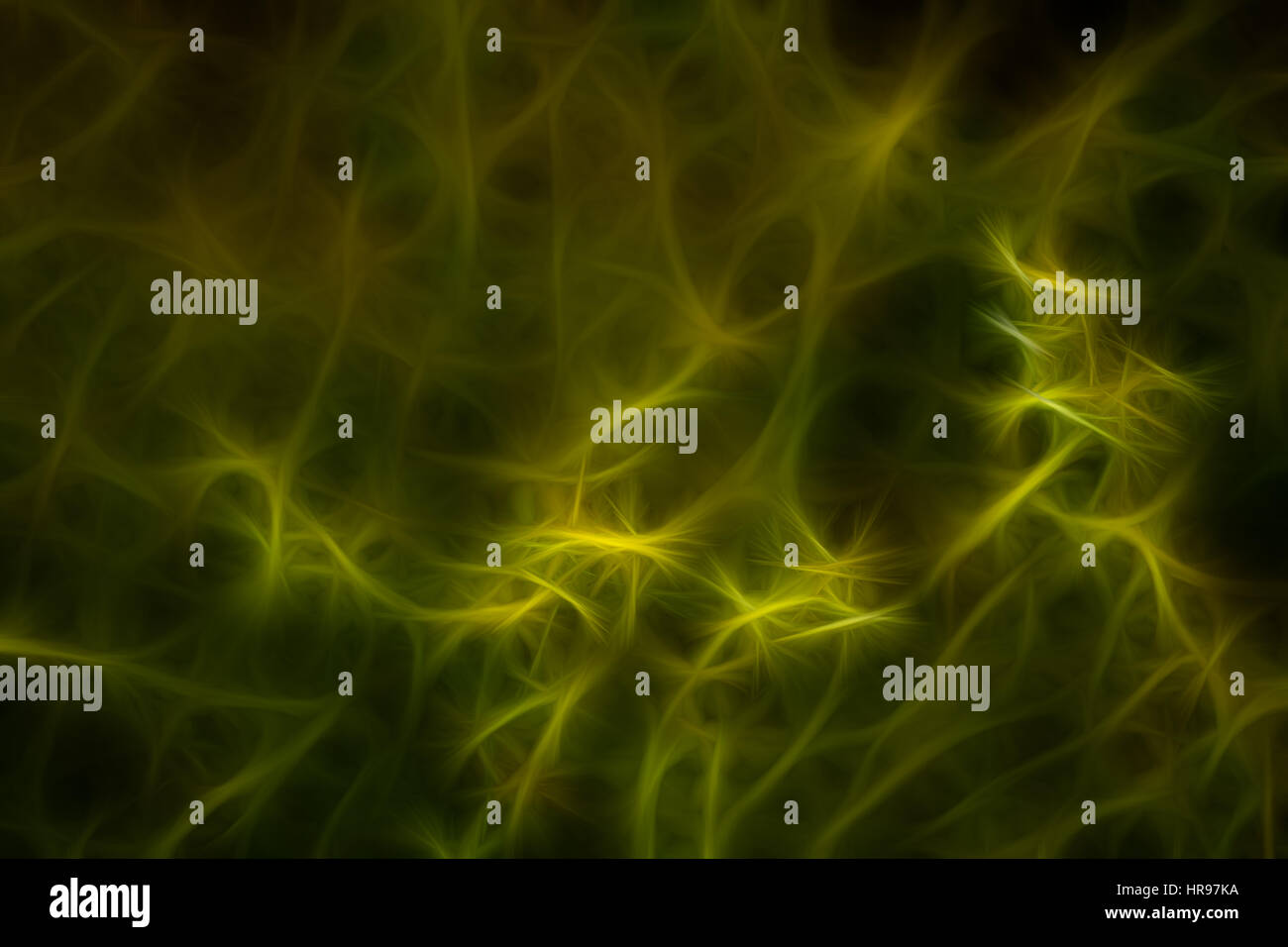 Abstract background è in colore verde. Immagini create utilizzando frattali e ricorda il DNA Foto Stock
