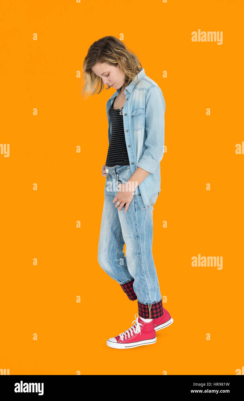 Studio ritratti Persone gara Foto Stock