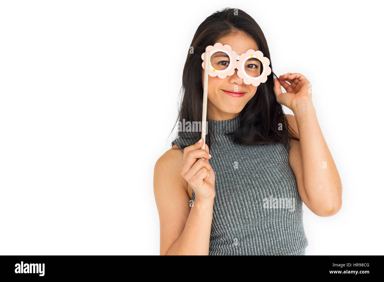 Le donne asiatiche per adulti sorriso felice concetto Foto Stock