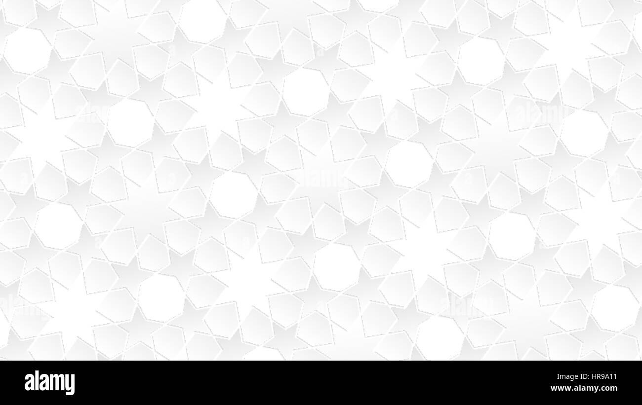 Texture bianco come sfondo. Illustrazione Vettoriale di astratta geometrica sfondo islamico del modello per il tuo design Illustrazione Vettoriale
