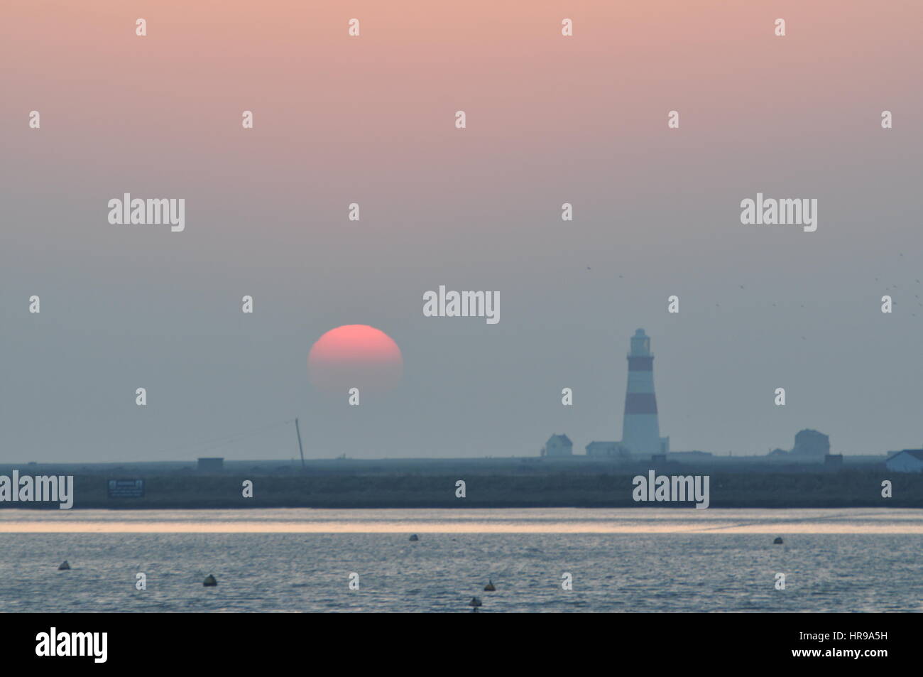 Orfordness lighthouse, Suffolk, Regno Unito Foto Stock