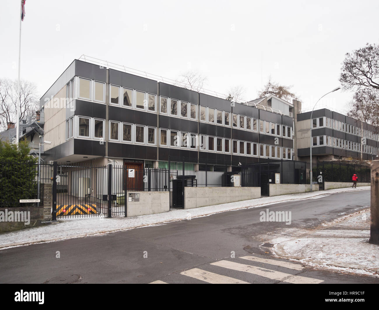 Ambasciata del Regno Unito in Norvegia in Thomas Gate Heftyes Oslo Foto Stock