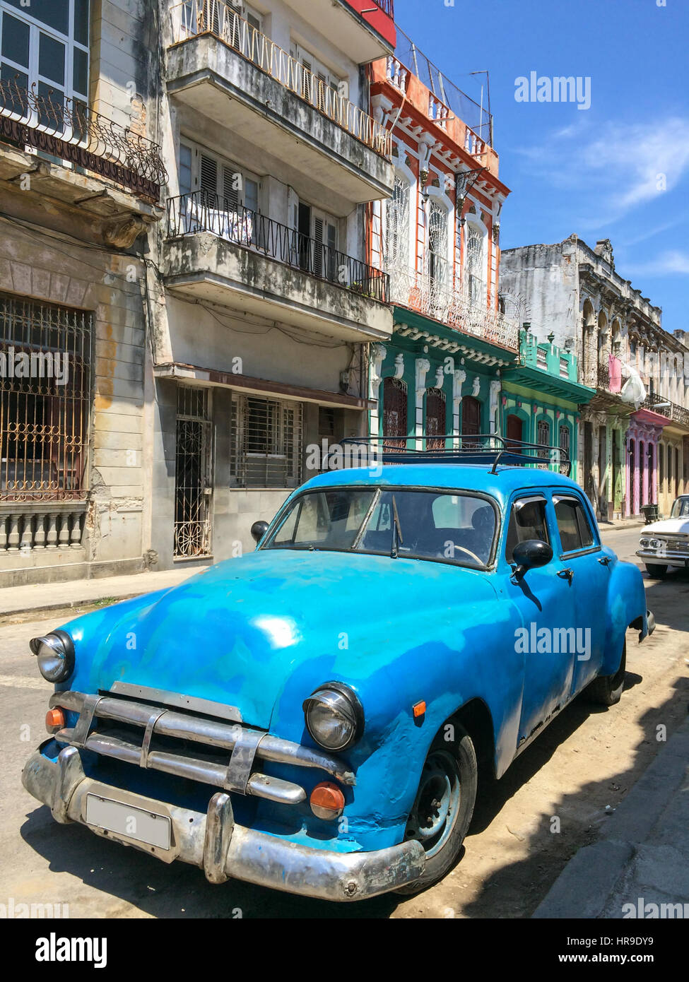 Vintage americano classico auto in Havana, Cuba Foto Stock