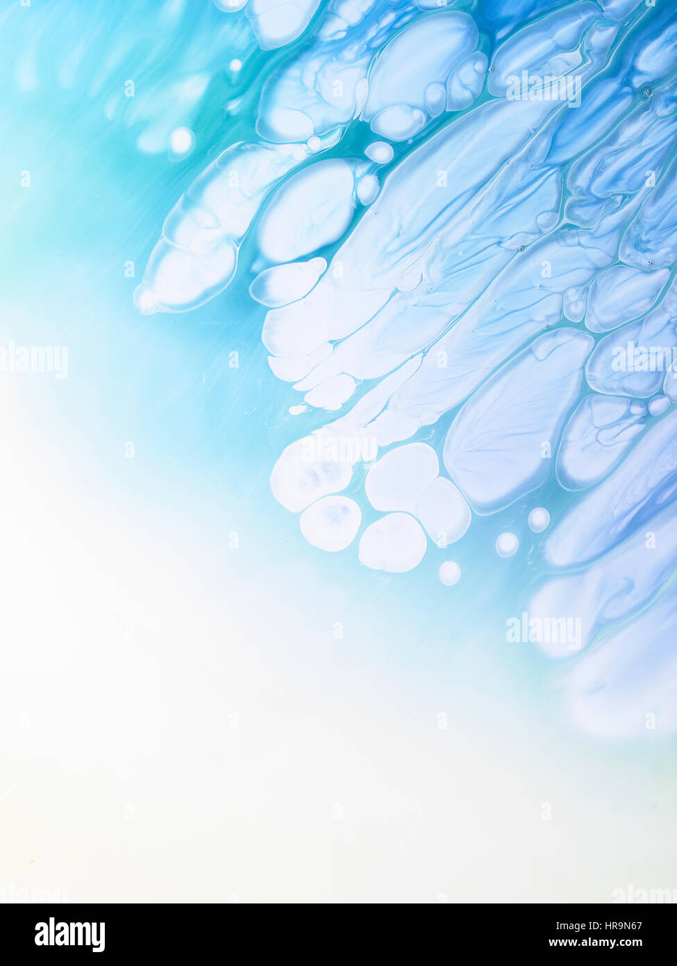 Liquido blu Foto Stock