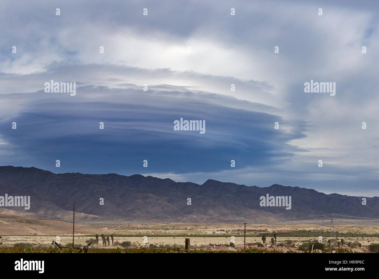 Nuvole lenticolare Foto Stock