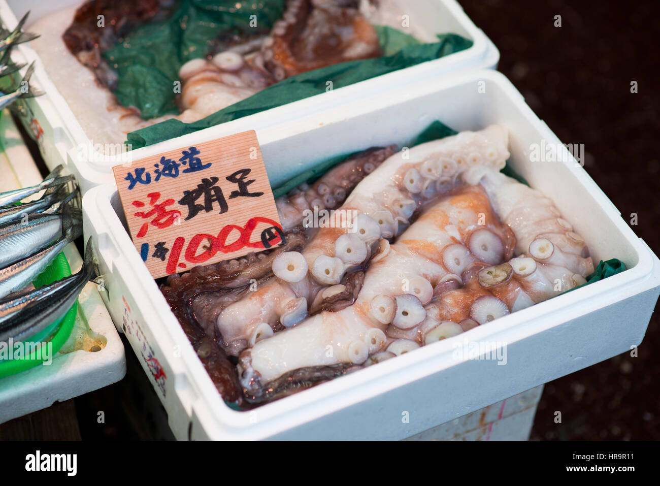 Ameya-Yokocho è un mercato all'aperto nella Vigilanza Taito di Tokyo, Giappone, situato accanto alla stazione di Ueno. Il mercato è di circa 164,227 piedi quadrati ho Foto Stock