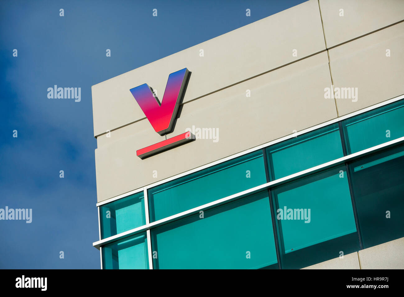 Un logo segno al di fuori della sede della verità delle scienze della vita nel Sud di San Francisco, in California, il 18 febbraio 2017. Foto Stock