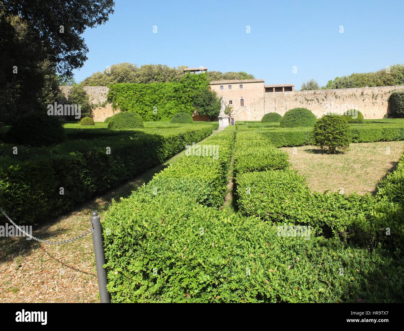 Horti Leonini giardino storico, San Quirico d'Orcia, Toscana, Italia Foto Stock