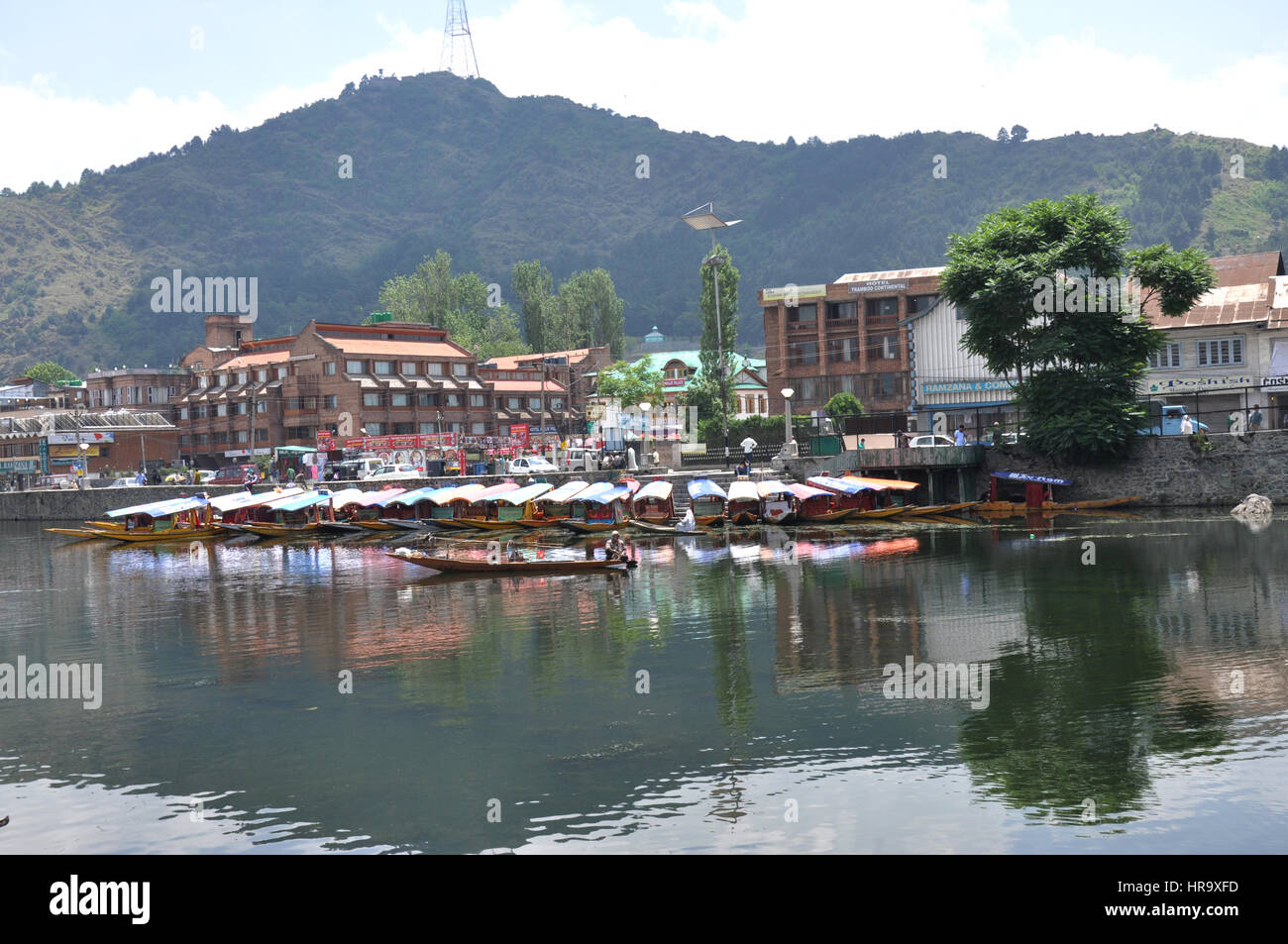 Vista del lago dal, Kashmir, (Foto Copyright © di Saji Maramon) Foto Stock