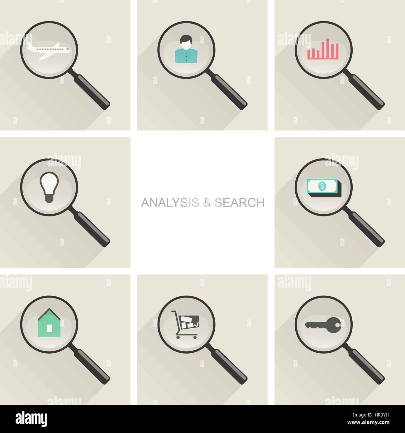 Il concetto di Business icone Illustrazione Vettoriale