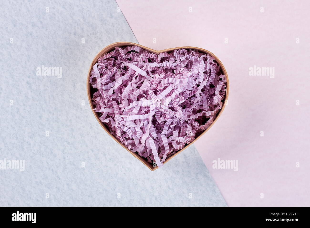 A forma di cuore scatola presente. Foto Stock