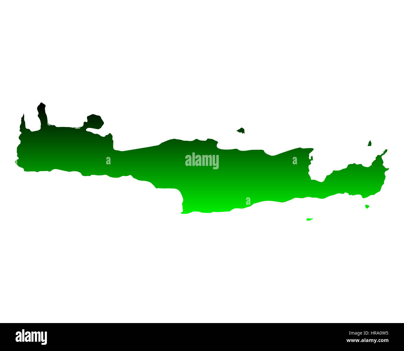 Mappa di Creta Foto Stock