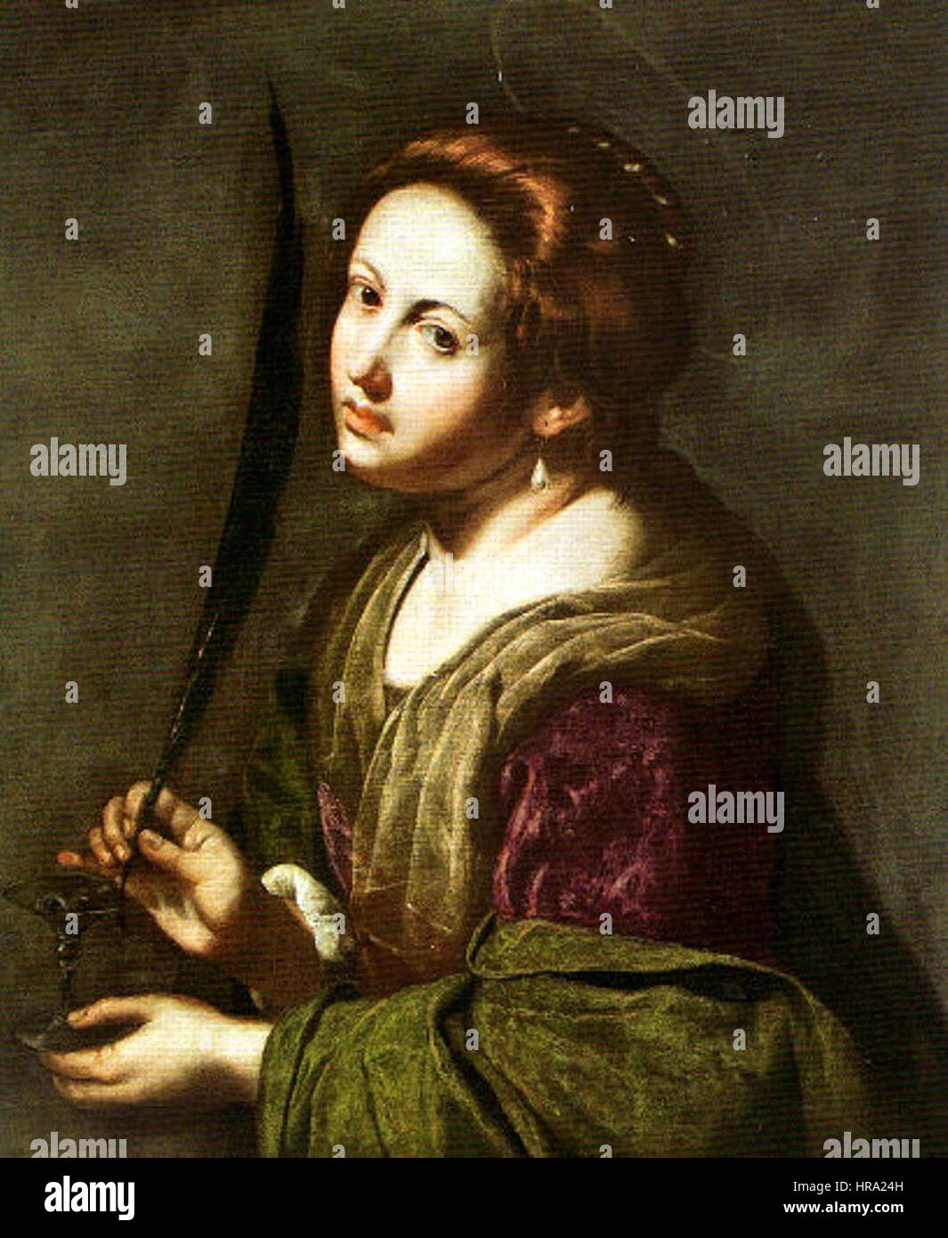 Saint Lucia da Artemisia Gentileschi ca. 1636-1638 Foto Stock