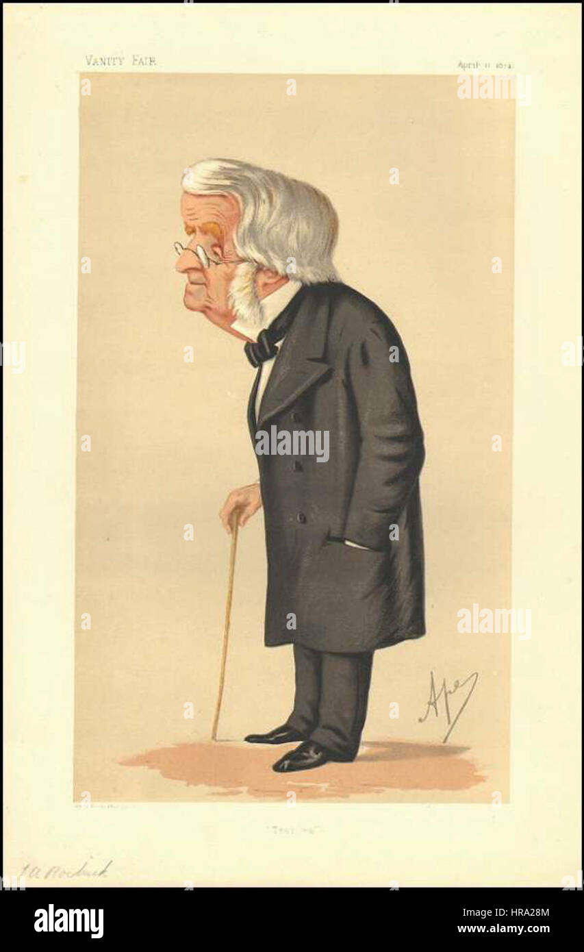 John Arthur Roebuck, Vanity Fair, 1874-04-11 Foto Stock