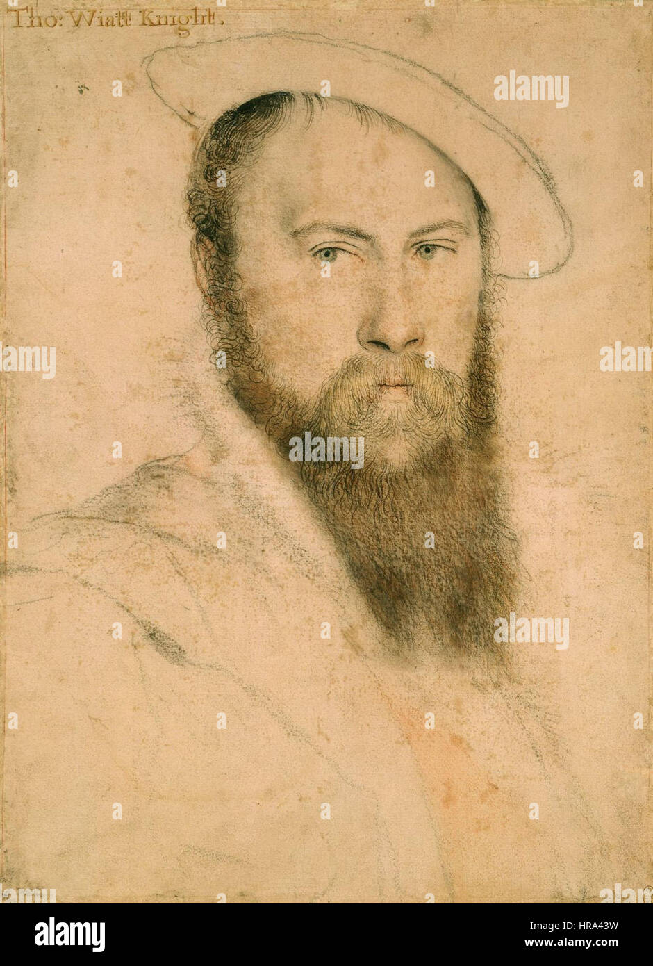 Sir Thomas Wyatt (1) da Hans Holbein il Giovane Foto Stock