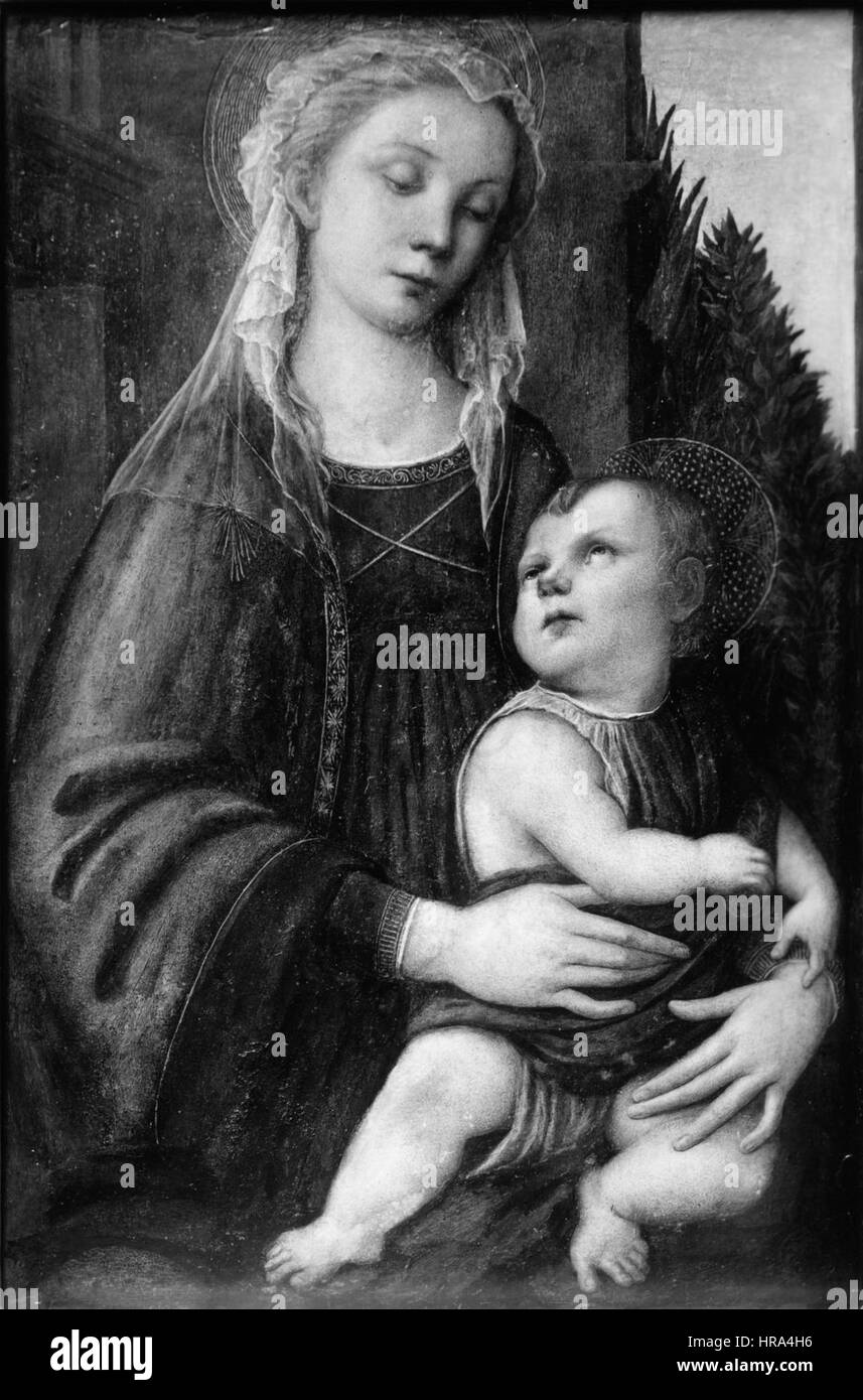Scuola di Sandro Botticelli - Madonna e Bambino - Walters 37434 Foto Stock