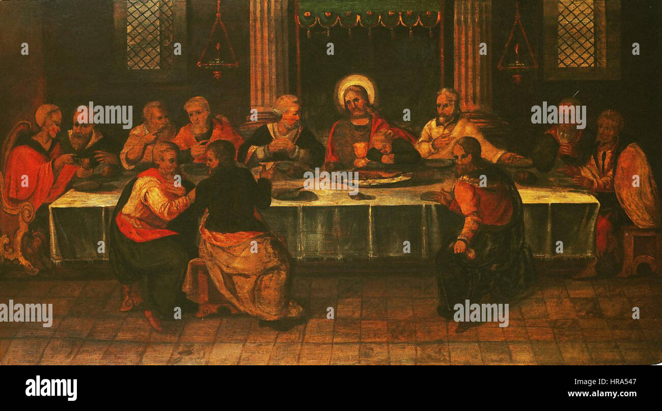 Sigmundt Bergk - Das Abendmahl 1625 Foto Stock