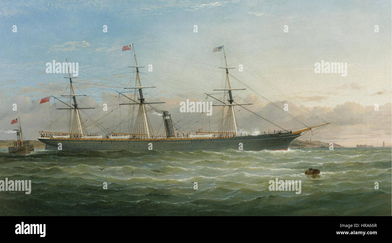 Samuel Walters - la nave a vapore città di New York Foto Stock