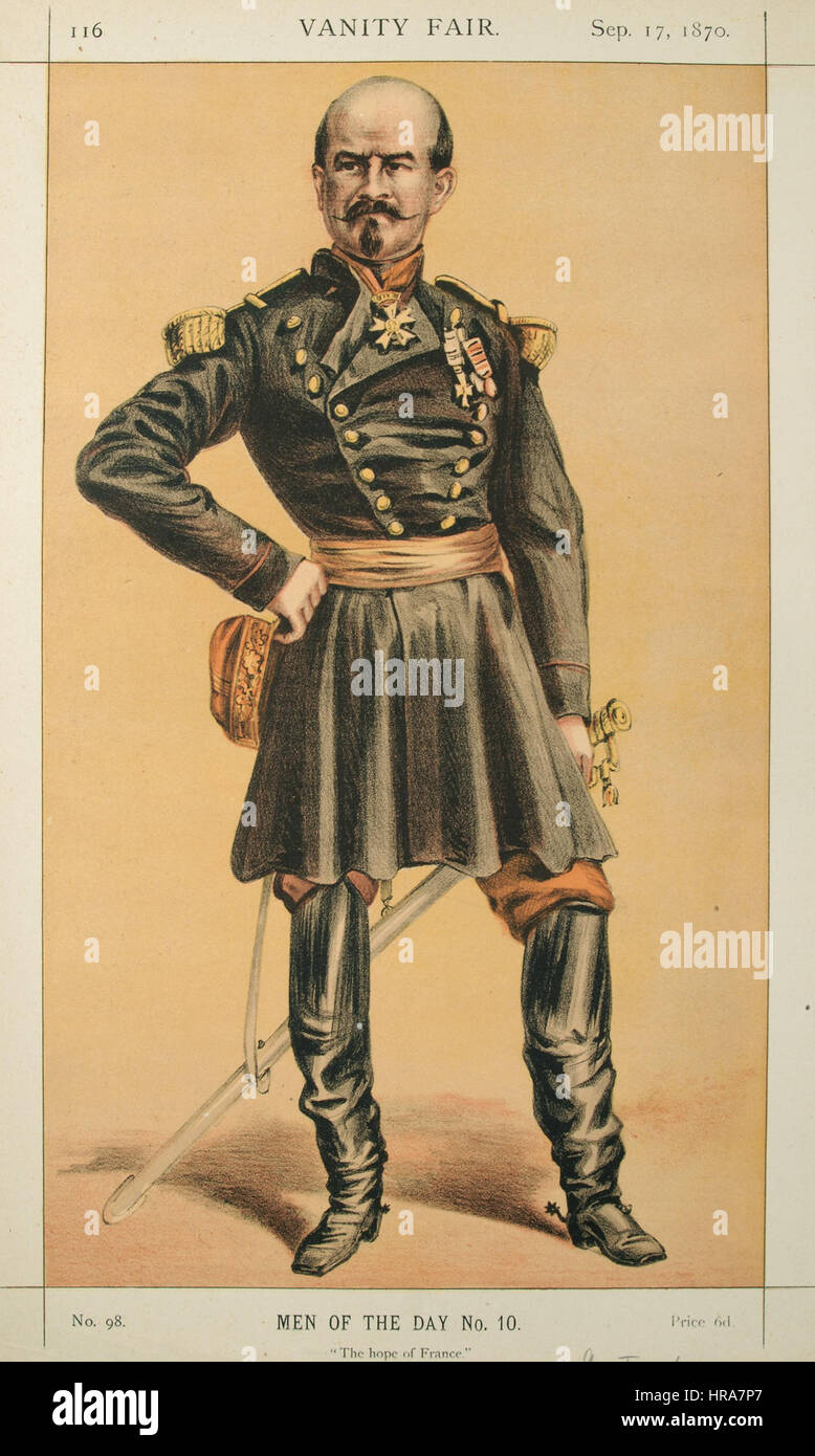 Louis Jules Trochu, Vanity Fair, 1870-09-17 Foto Stock