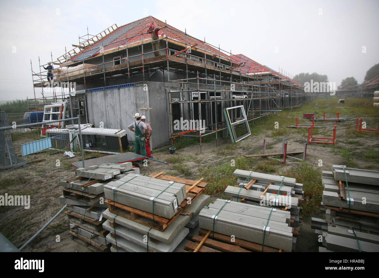 Siti di costruzione in Olanda. Foto Stock