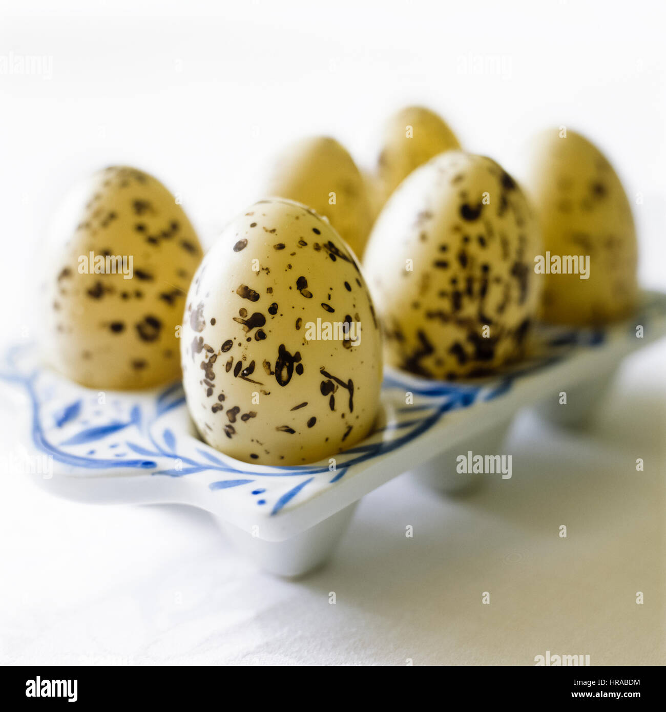 Uova in un cassetto. Foto Stock