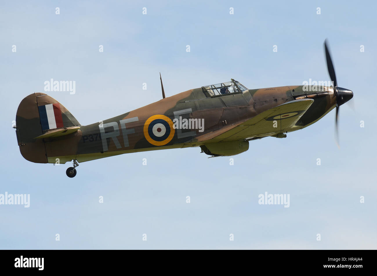 Hawker Hurricane al Flying Legends Air Show di Duxford Foto Stock