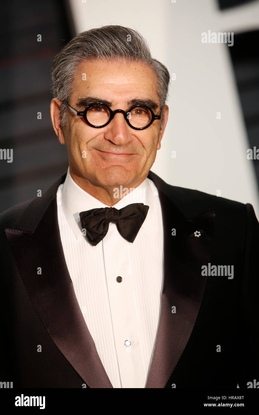 Beverly Hills, noi. 26 Febbraio, 2017. Eugene Levy arriva a Vanity Fair Oscar Party a Wallis Annenberg Center for the Performing Arts di Beverly Hills, Los Angeles, Stati Uniti d'America, il 26 febbraio 2017. Foto: Hubert Boesl - nessun filo SERVICE - foto: Hubert Boesl/dpa/Alamy Live News Foto Stock