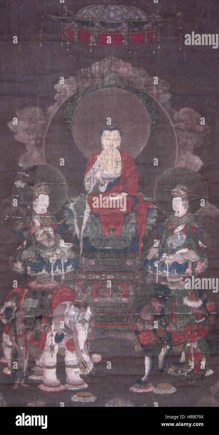 Shaka Triad (Ichirenji Kofu) Foto Stock