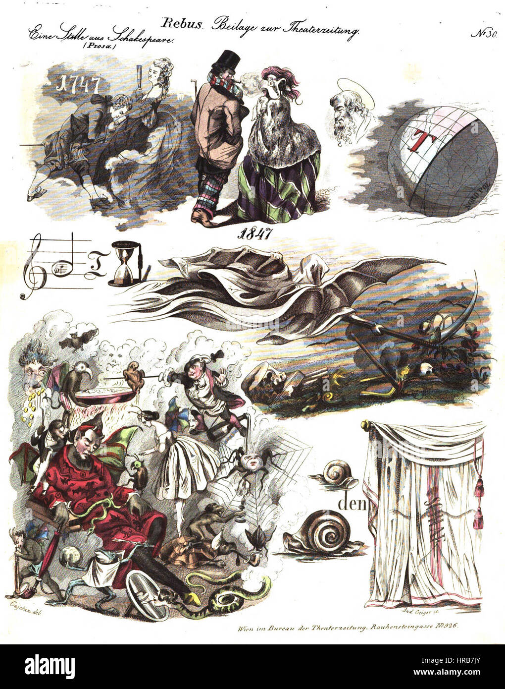 Rebus, 1847 Foto Stock