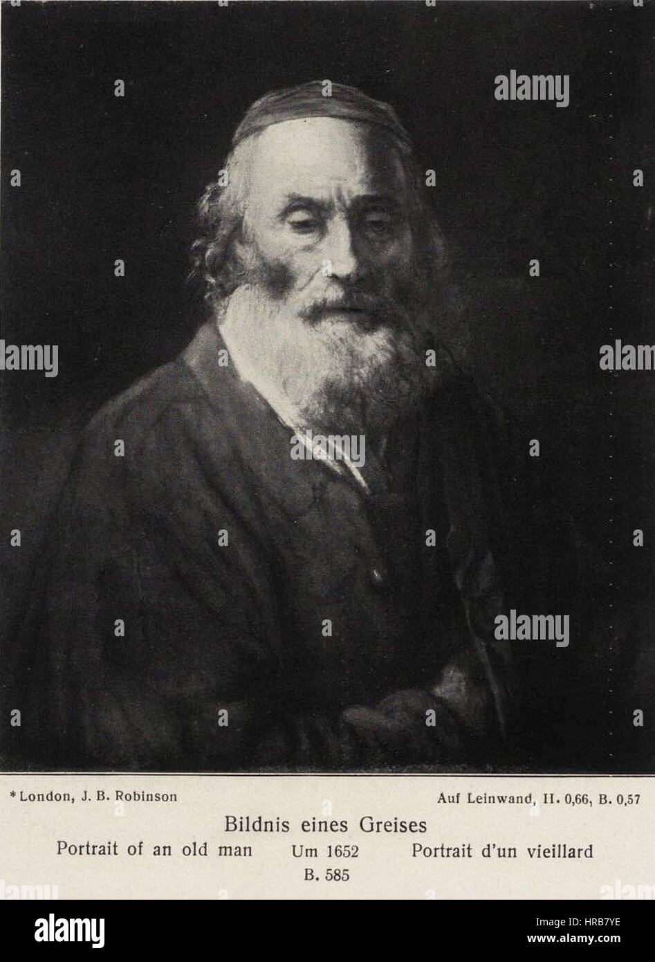 Rembrandt portrait old man beard immagini e fotografie stock ad alta ...