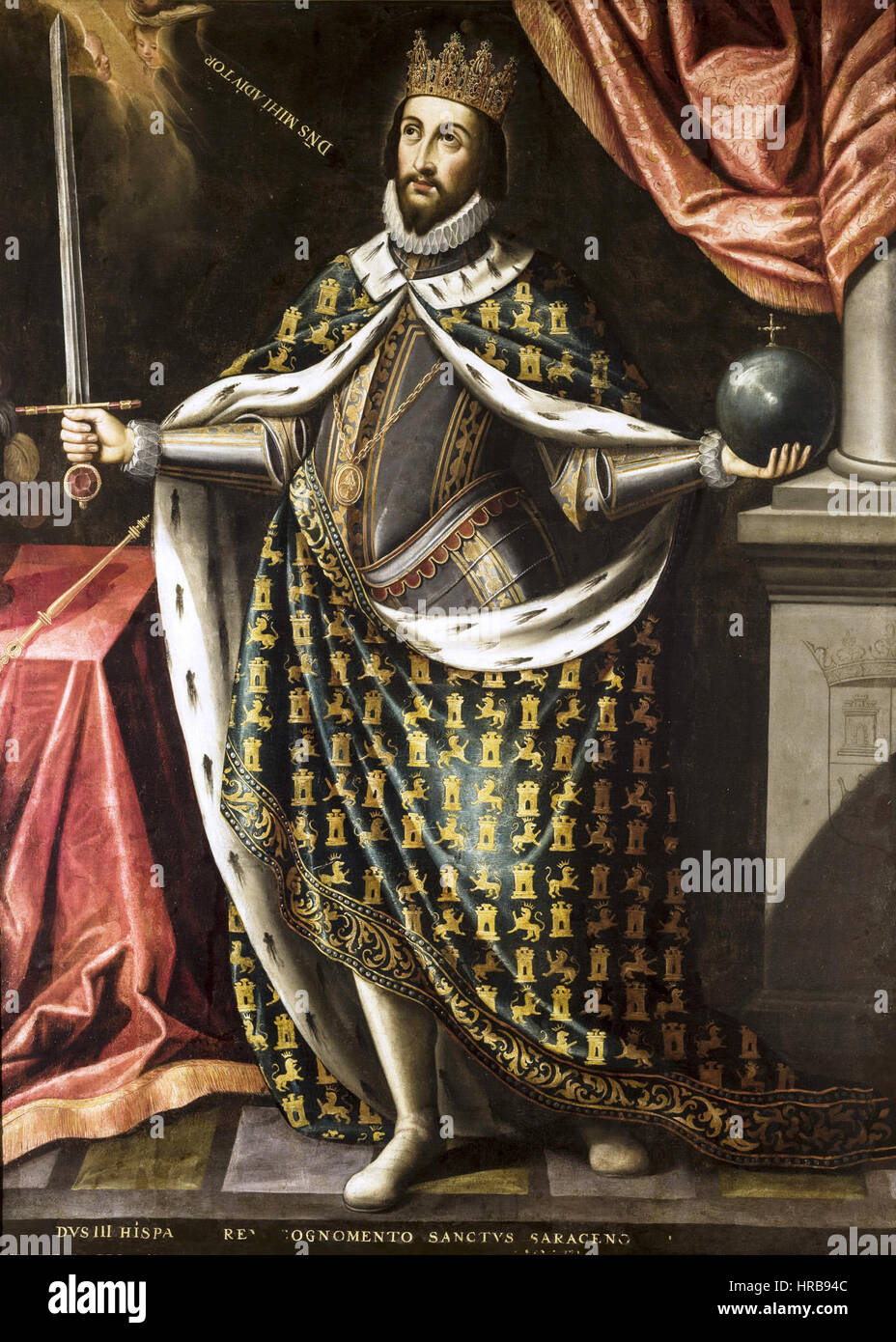 San Fernando, atribuido un Ignacio de Ries (Ayuntamiento de Sevilla) Foto Stock