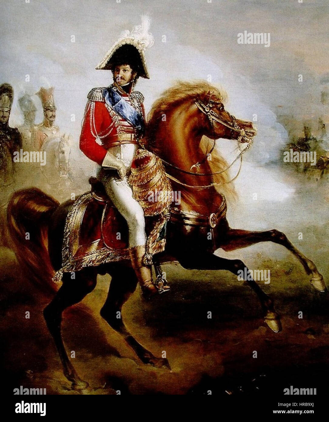 Ritratto equestre di Gioacchino Murat Foto Stock