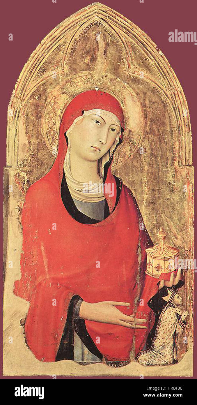 Simone Martini - Orvieto polittico (dettaglio) - WGA21413 Foto Stock