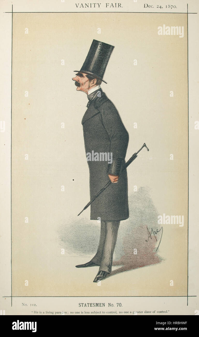 Enrico Cavaliere cicogne, Vanity Fair, 1870-12-24 Foto Stock
