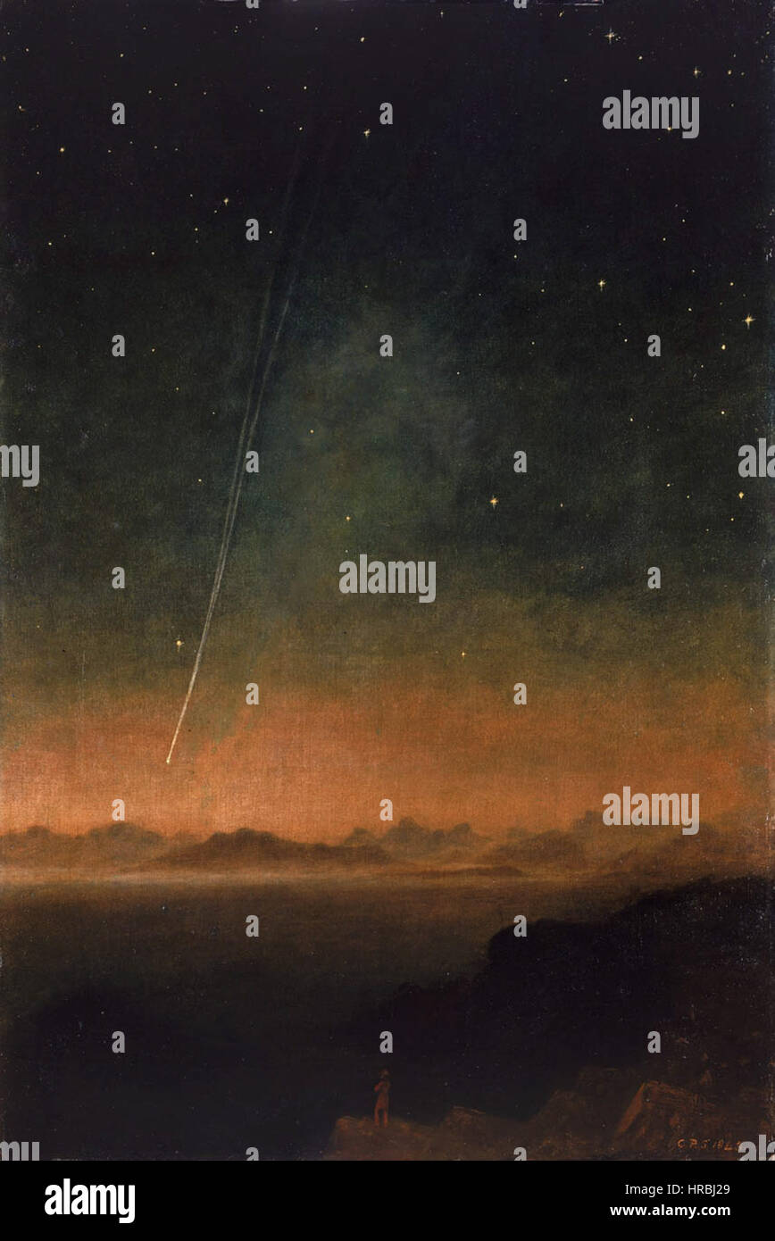 Smyth la grande cometa del 1843 Foto Stock