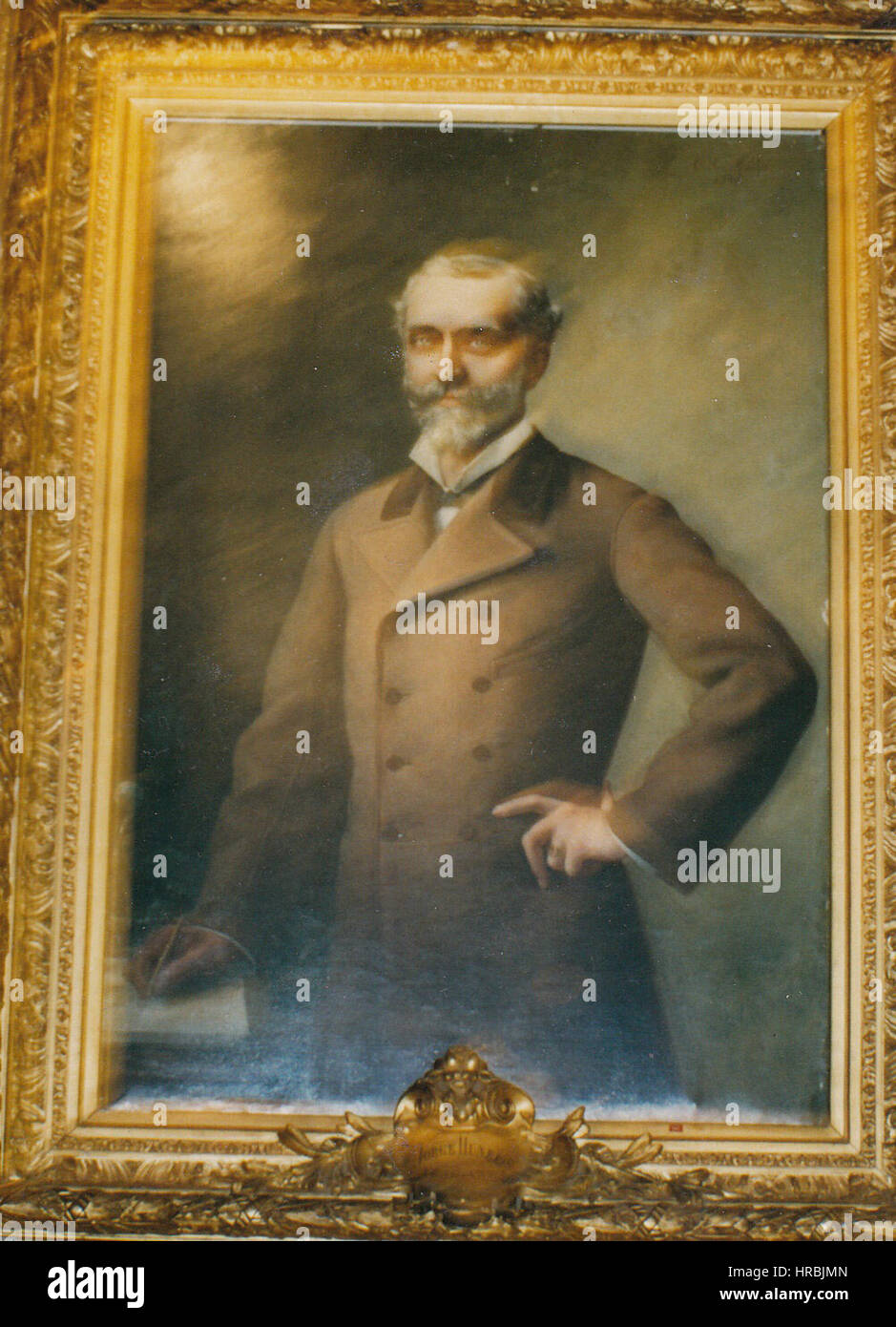 Retrato de Francisco Vargas Fontecilla (1824-1883) Foto Stock