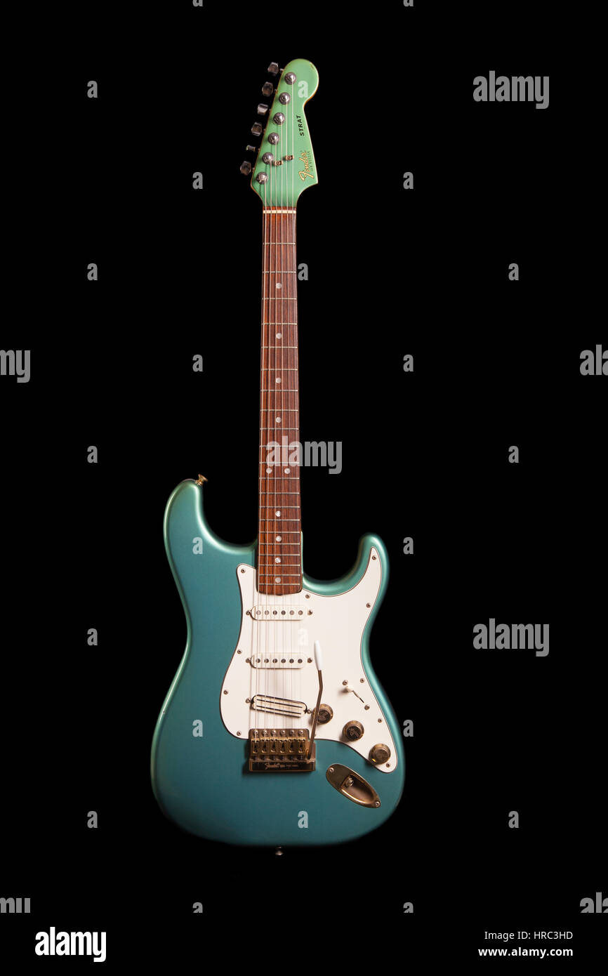 1981 Fender Strat chitarra elettrica Foto Stock