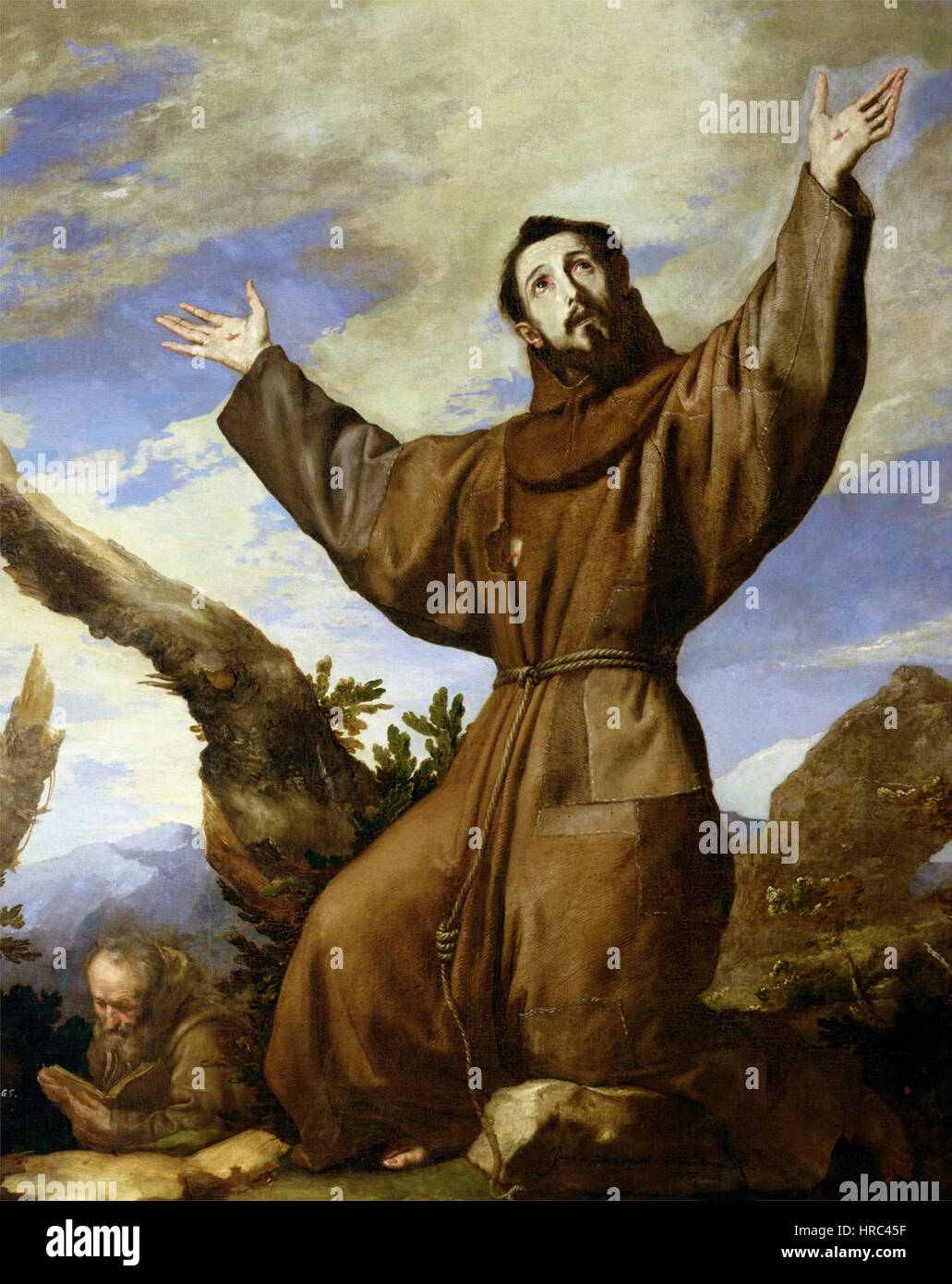 San Francesco di Assisi da Jusepe de Ribera Foto Stock