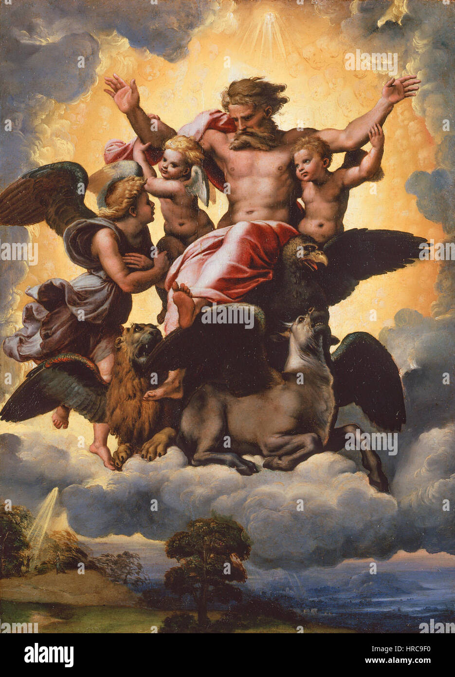 Raphael - la visione di Ezechiele Foto Stock