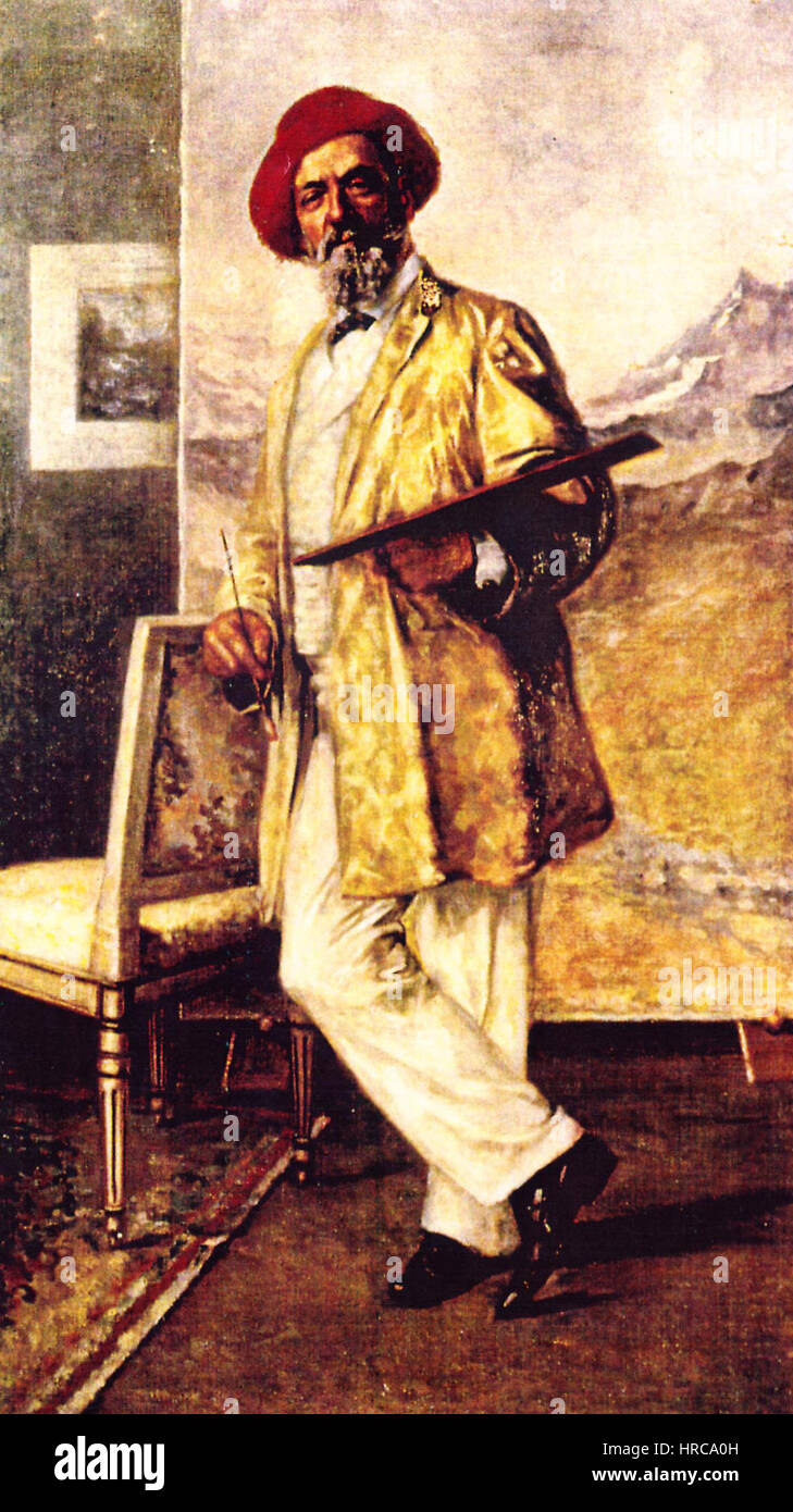 Ritratto di Filippo Carcano Foto Stock