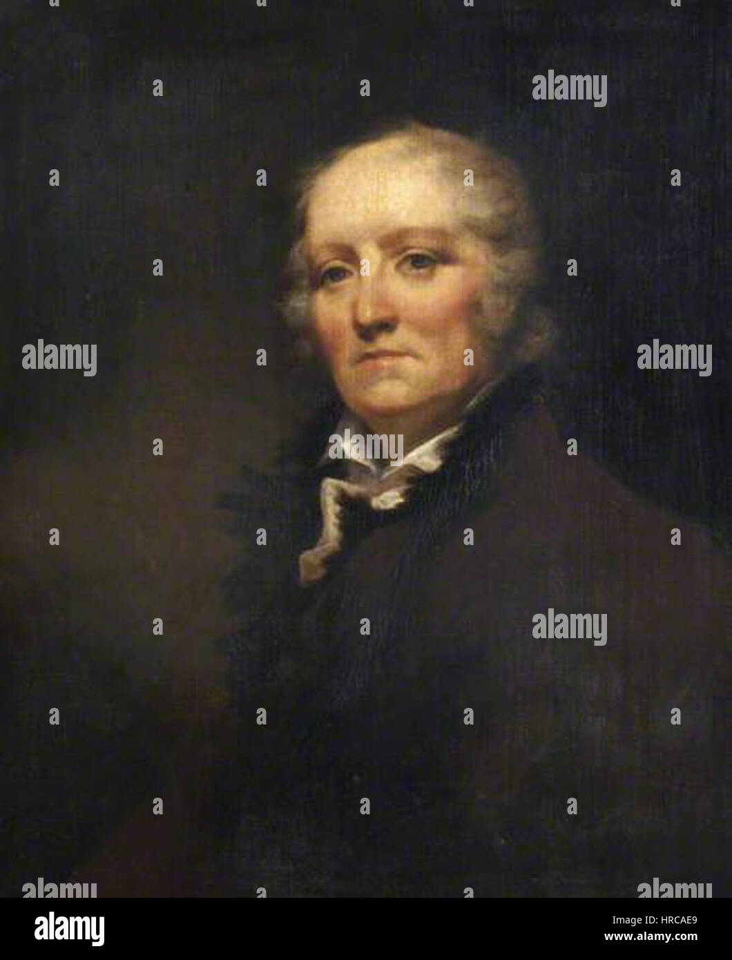 "Selfie Doctor Archibald Skirving" è un'interpretazione umoristica o moderna di un ritratto storico di Archibald Skirving, un medico scozzese noto per il suo lavoro nel XVIII secolo. Il concetto di "selfie" può rappresentare un giocoso tocco contemporaneo, mescolando elementi culturali moderni con ritratti storici. Foto Stock