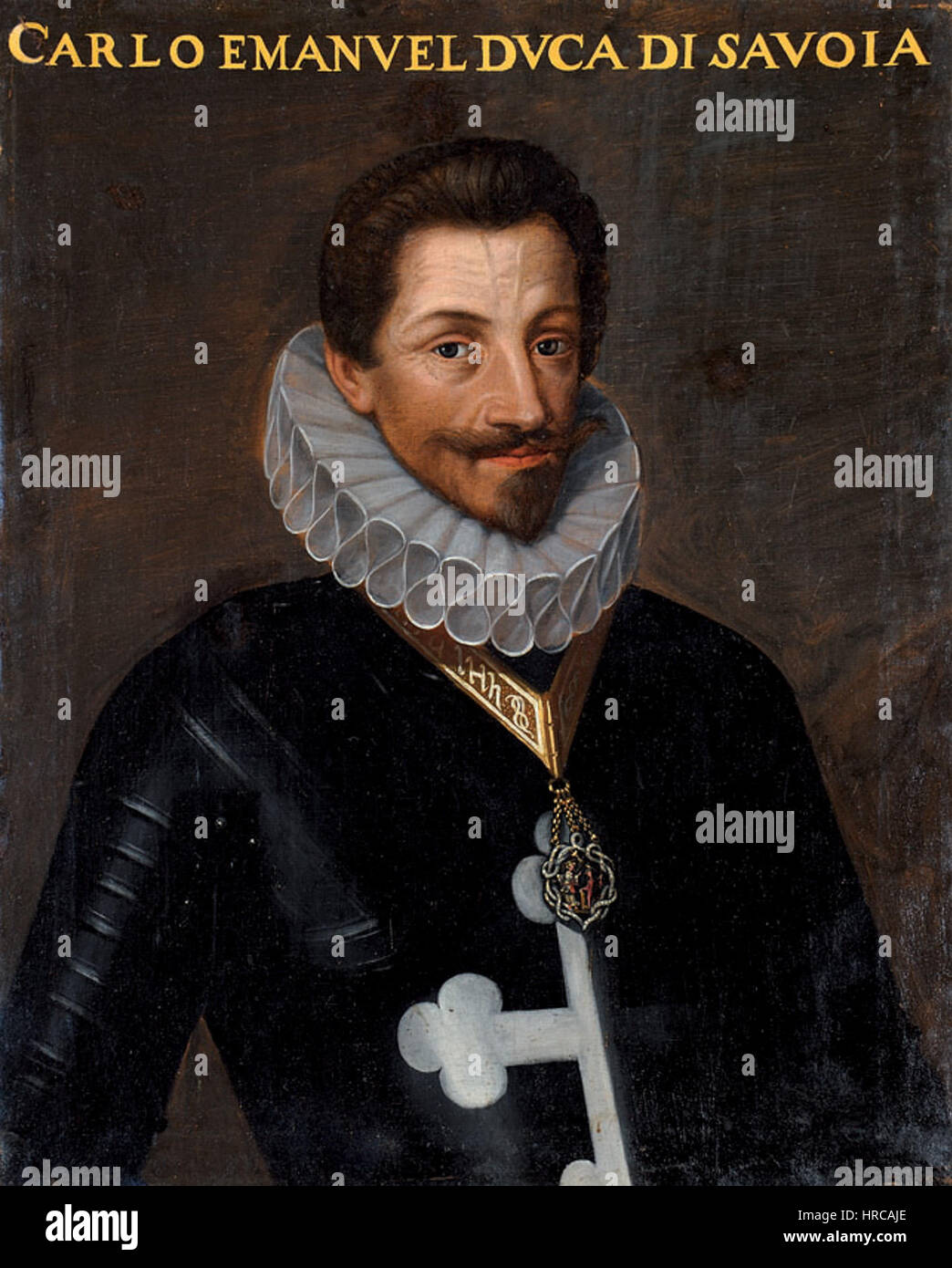 Ritratto di Carlo Emanuele I di Savoia Foto Stock