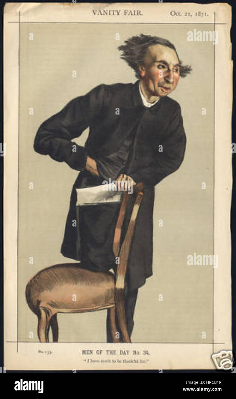 Charles Voysey Vanity Fair 21 Ottobre 1871 Foto Stock