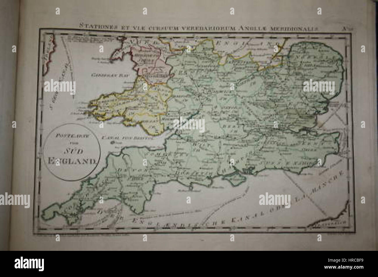 Reilly Allgemeiner Postatlas Inghilterra Foto Stock