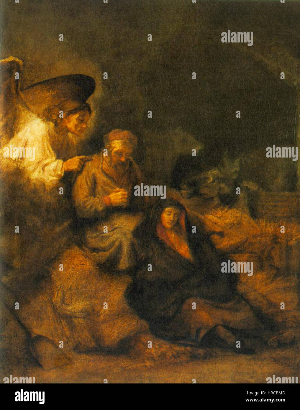 Rembrandt - Il Sogno di San Giuseppe - WGA19114 Foto Stock